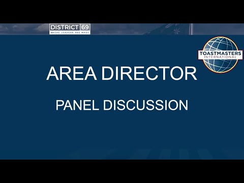 Area Director Panel Discussion